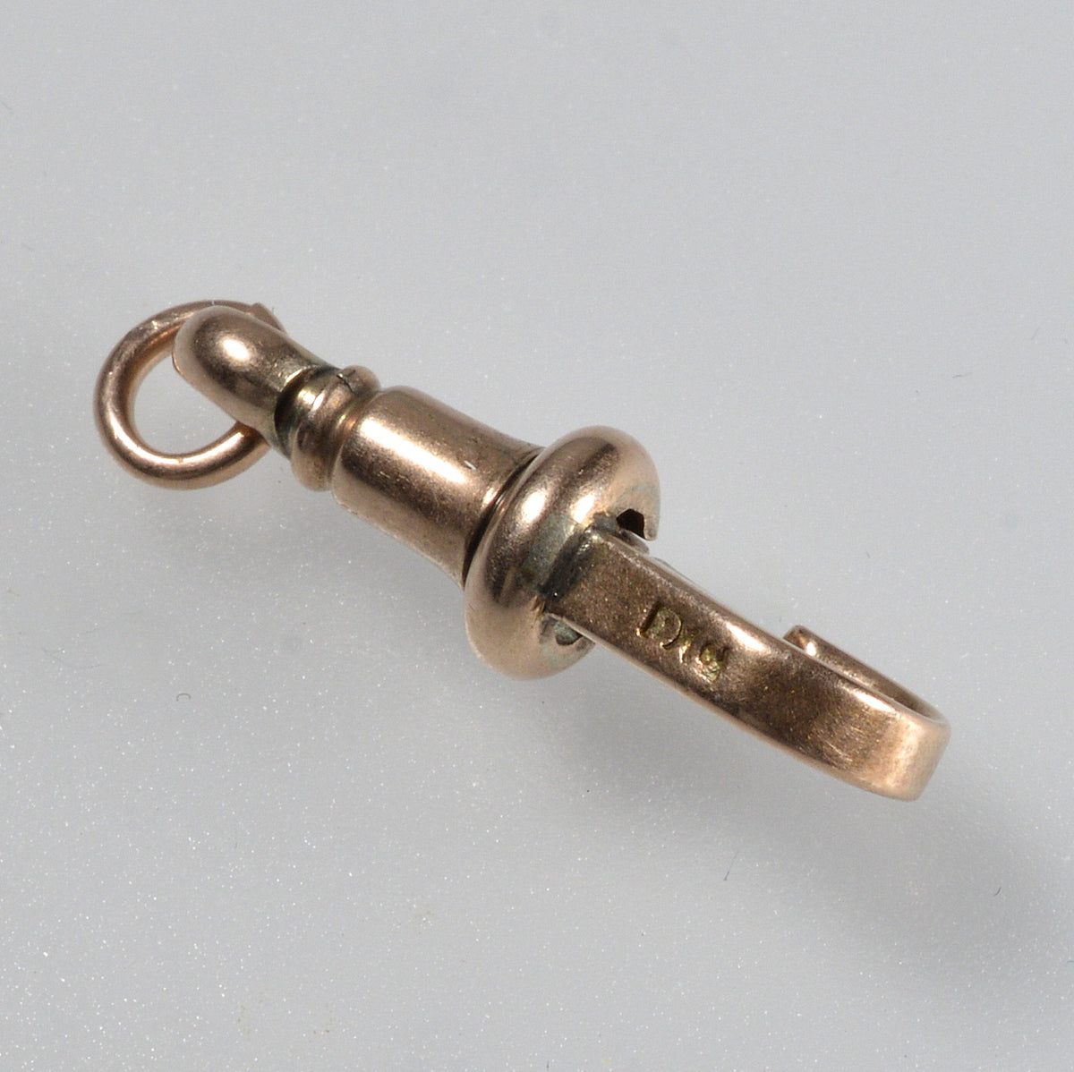 Victorian 9K Gold Large Dog Clip Clasp No Swivel 0414
