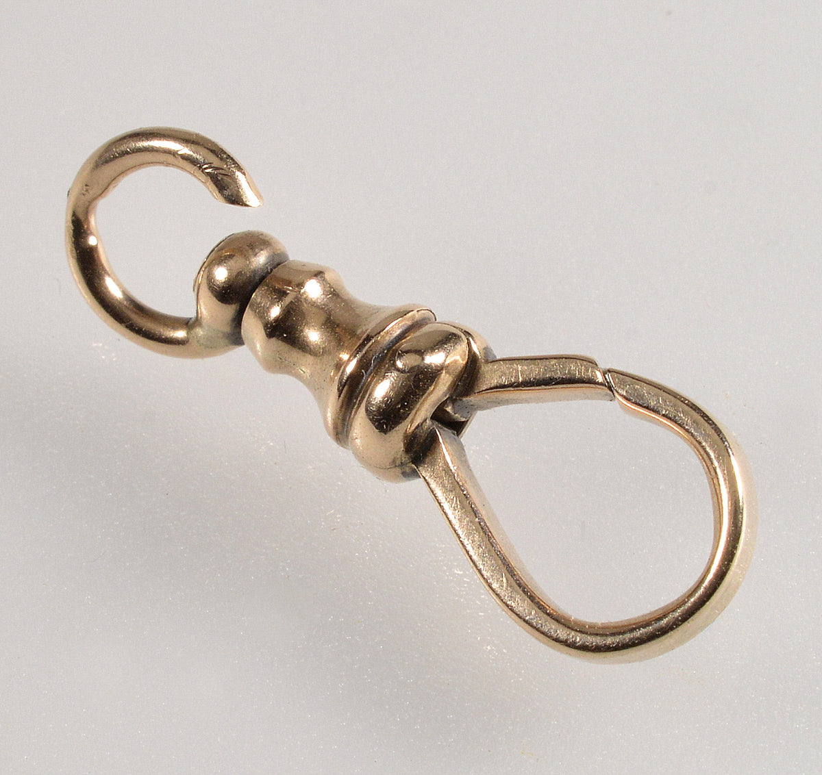 Victorian 10K Gold Dog Clip Clasp With Swivel For Albert Chain 0403