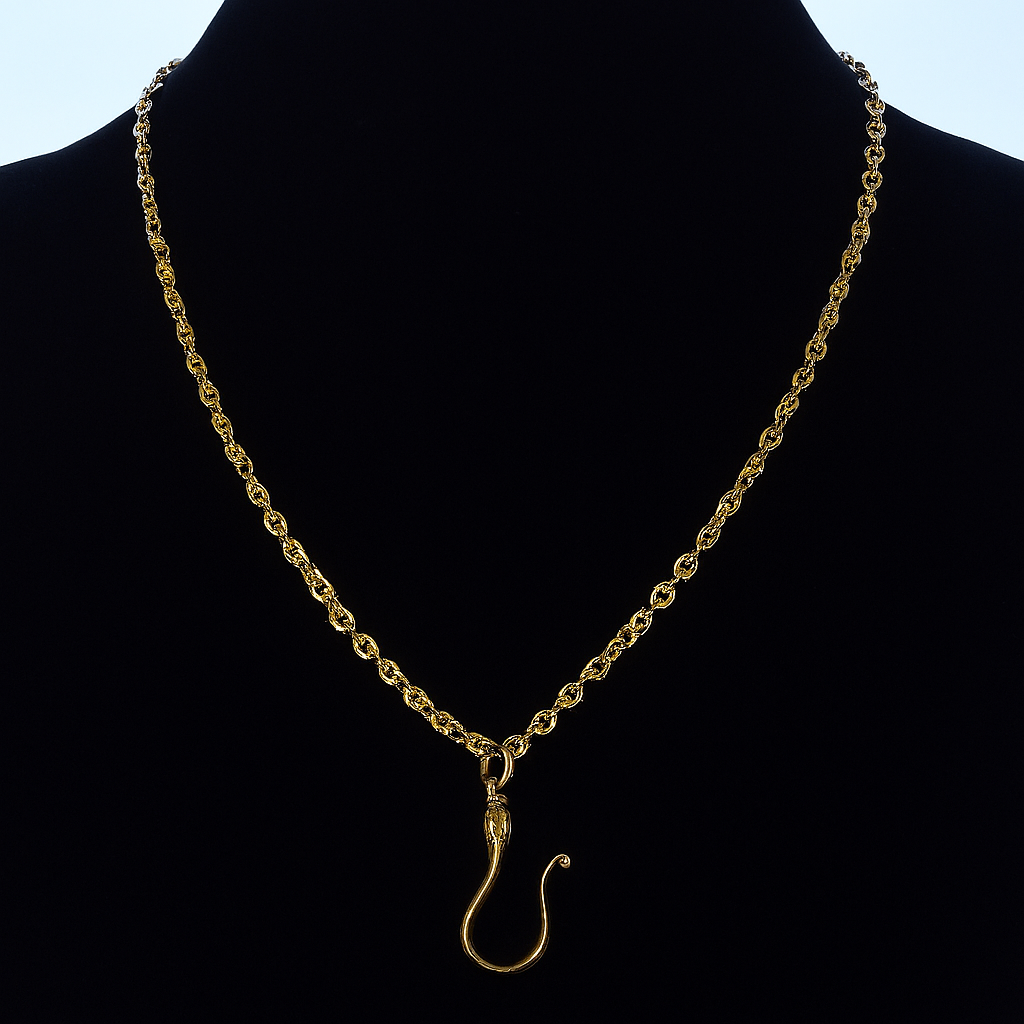 Antique Georgian 10K Gold Large Hook Clasp For Chain Necklace C.1820 003963