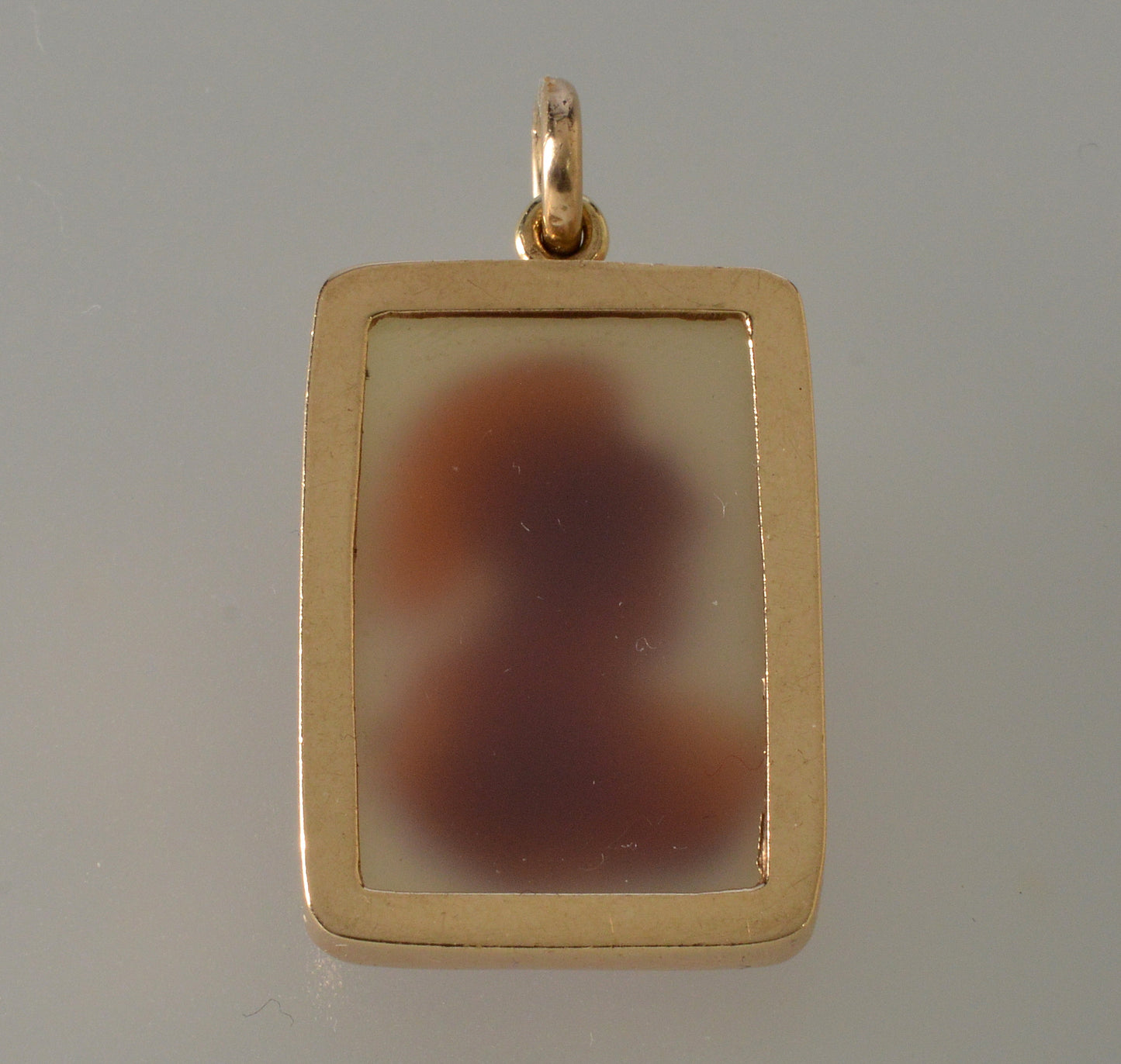 Antique Victorian 14K Gold Sardonyx Athena Cameo Pendant C.1890