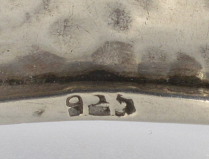 Antique Japanese Shibayama Insect Sterling Cuff Bracelet C.1900