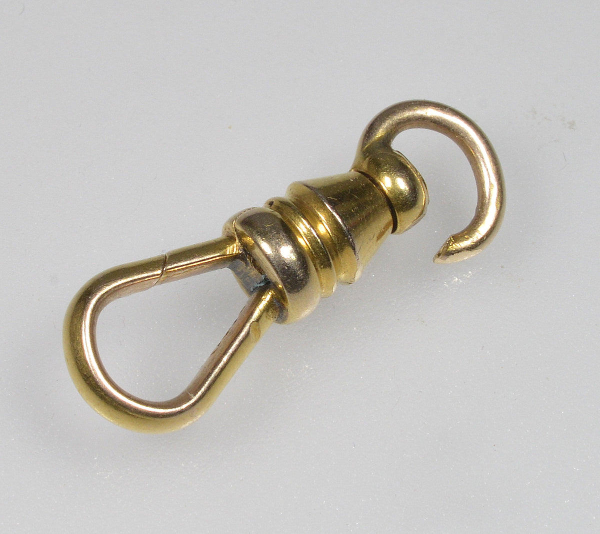 Victorian 10K Yellow Gold Large Dog Clip Clasp No Swivel 0411