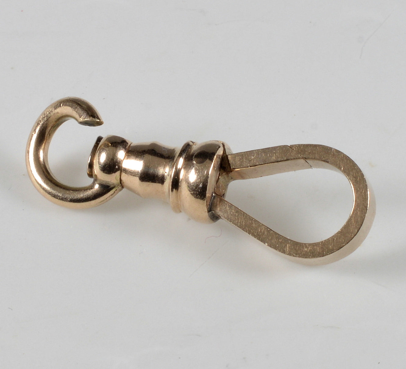 Victorian 10K Gold Large Dog Clip Clasp For Albert Chain 0397