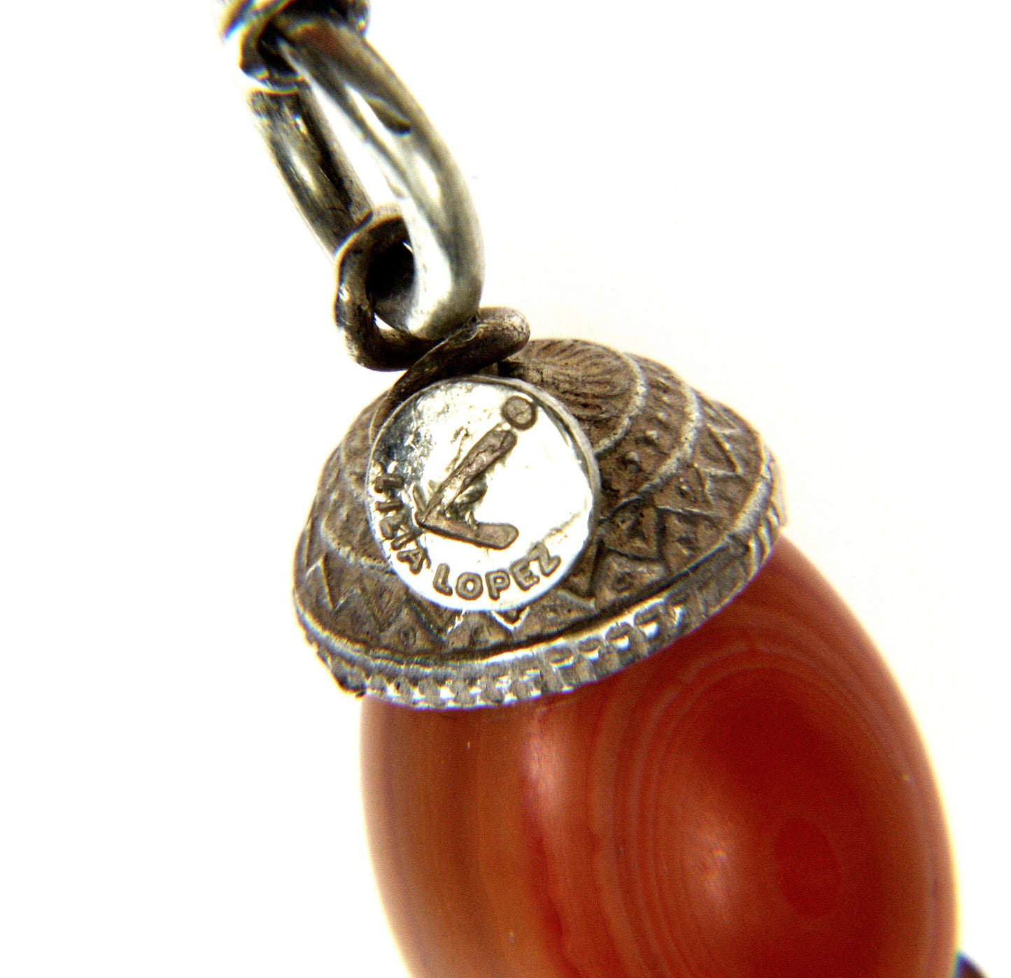 Lilia Lopez Banded Agate Amethyst Sterling Necklace Choker From Neiman Marcus