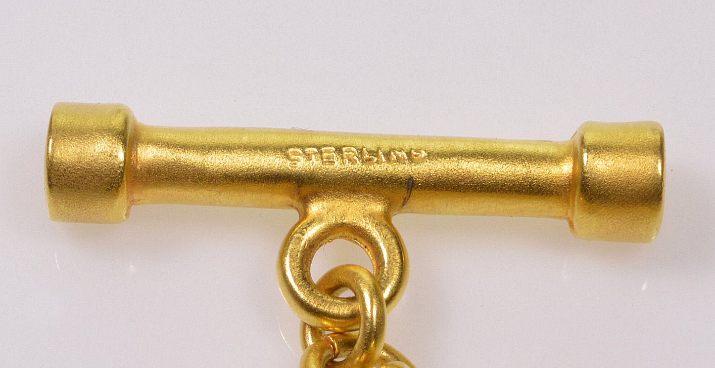 Estate Man In The Moon Moonstone Sterling Necklace Signed