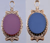 Antique Victorian 14K Gold Fob Locket Pendant Carnelian Banded Agate C.1890