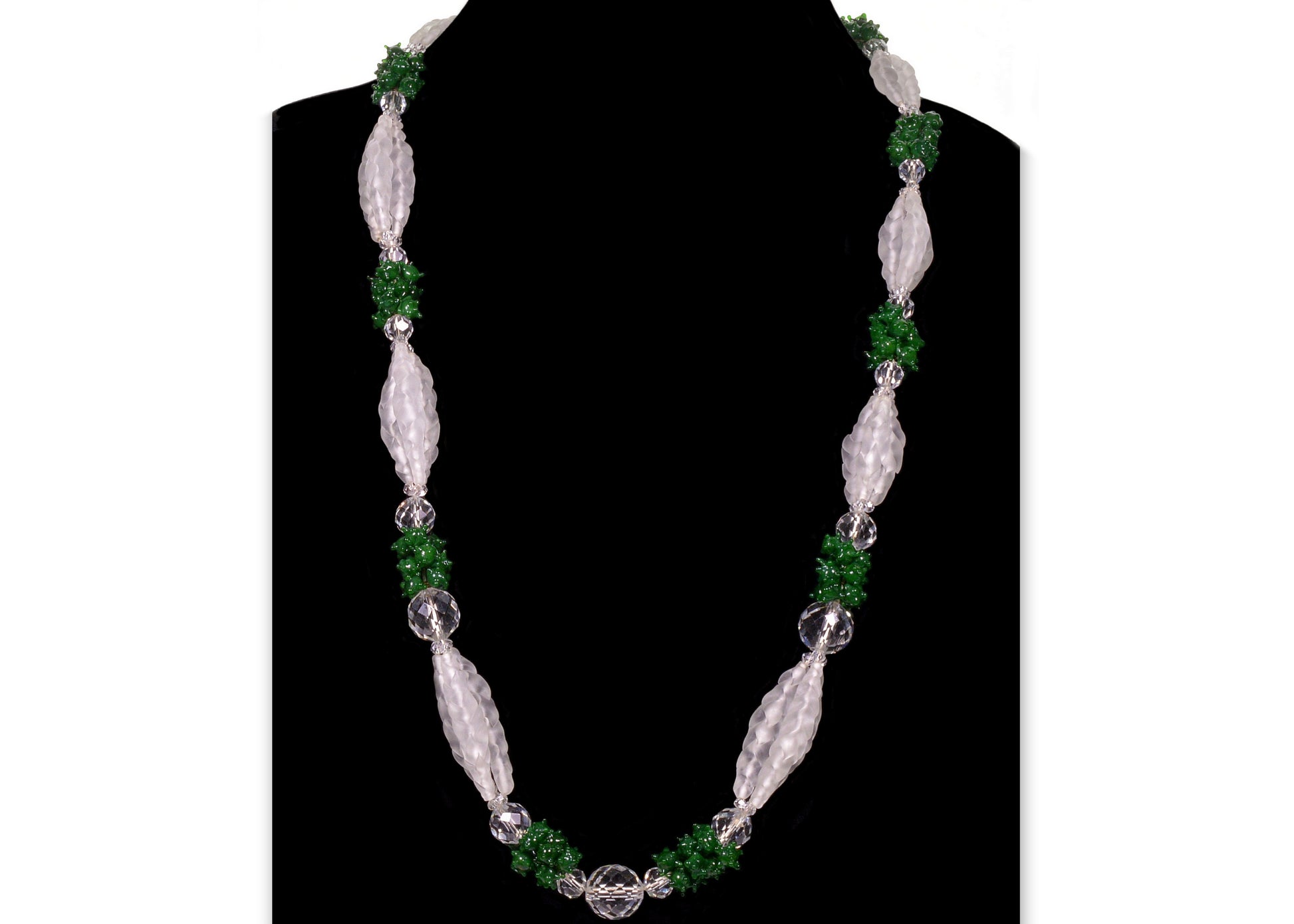 Art Deco French Pâte de Verre Glass Necklace C.1920