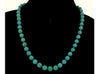 Antique Art Deco 14K Gold Turquoise Bead Necklace C.1920