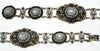 Antique Austro-Hungarian Star Sapphire Silver Bracelet C.1870
