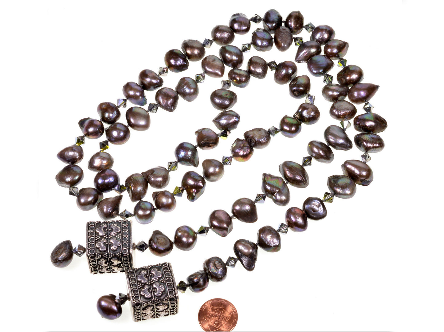 Tahitian Keshi Pearls Sterling Lariat Necklace From Saks 5th Ave