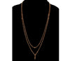 Antique Edwardian 9K Gold Long Guard Chain Necklace 55" C.1900