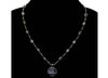 Antique Victorian 18K Gold Sterling Ruby Sapphire Garnet Necklace C.1890