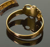 Reserved for N.N. Antique Victorian Key Of The Heart 18K Gold Diamond Ring Love Token C.1893