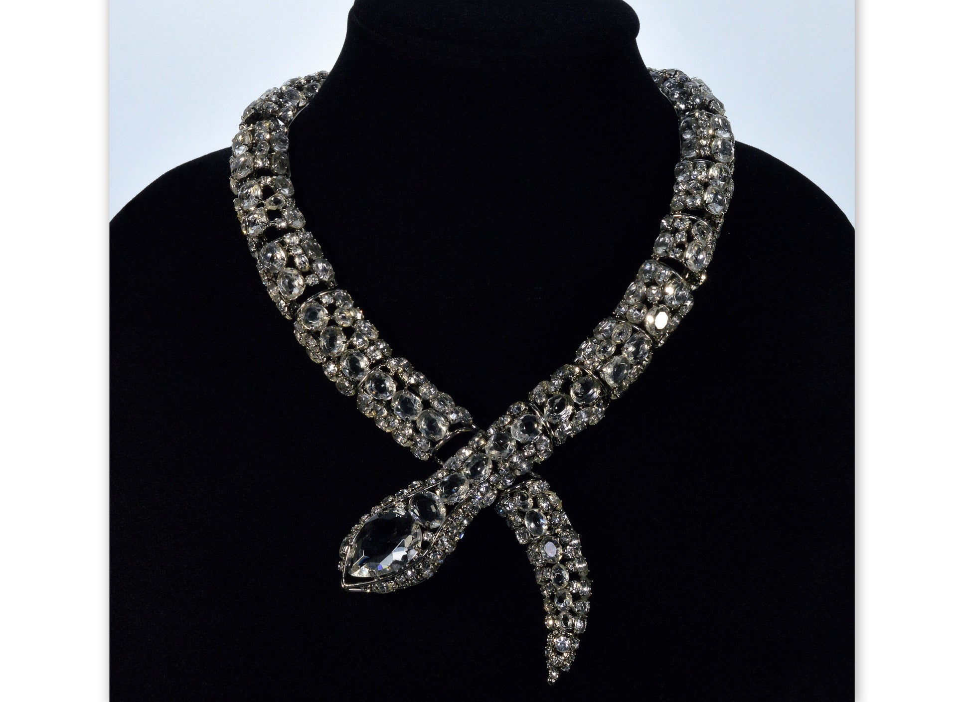 Designer OOAK Huge Sparkling Snake Necklace