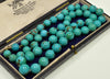 Antique Art Deco 14K Gold Turquoise Bead Necklace C.1920