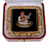 Victorian Large Micro Mosaic 14K Pendant Italian Grand Tour C.1860
