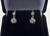 Antique French 18K Gold Platinum 0.4 CTW Diamond Earrings C.1900