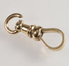 Victorian 10K Gold Large Dog Clip Clasp For Albert Chain 0402