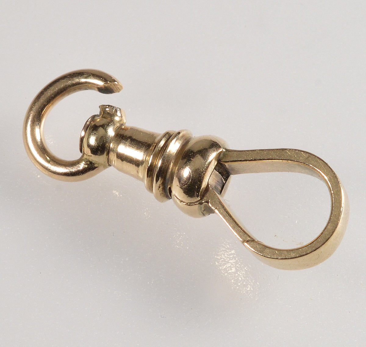 Victorian 10K Gold Large Dog Clip Clasp For Albert Chain 0402