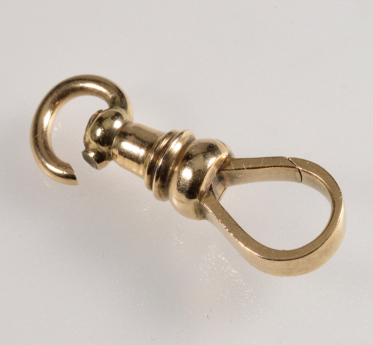 Victorian 10K Gold Large Dog Clip Clasp For Albert Chain 0402