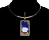 Champleve Enamel Sterling Sea World Pendant Designer C.1980