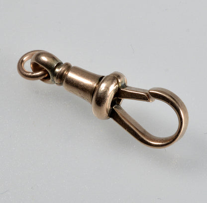 Victorian 9K Gold Large Dog Clip Clasp No Swivel 0414