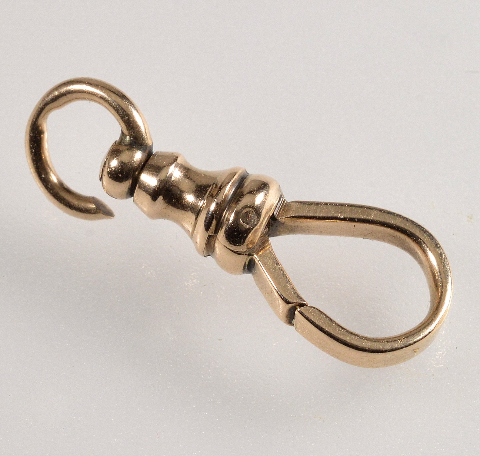 Victorian 10K Gold Dog Clip Clasp With Swivel For Albert Chain 0403