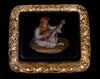 Victorian Large Micro Mosaic 14K Pendant Italian Grand Tour C.1860