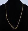 Antique Georgian 14K 10K Gold Hand Fist Necklace Slide Guard Chain C.1820 004136