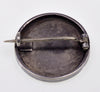 Antique French Enamel Valkyrie Sterling Brooch Pin C.1900