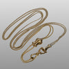 Antique Georgian 14K 10K Gold Hand Fist Necklace Slide Guard Chain C.1820 004136