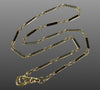 Antique Art Deco 14K Gold Enamel Bar Chain Necklace C.1920