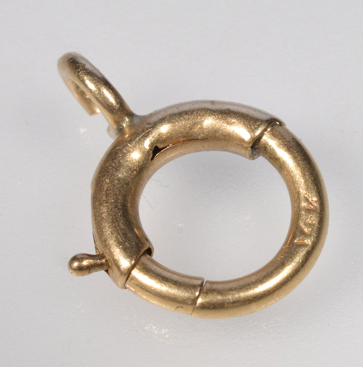 Antique Victorian Large 14K Gold Bolt Clasp 0416