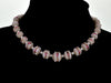 Antique Murano Venetian Glass Necklace Latticino Lamp Work Beads C.1930