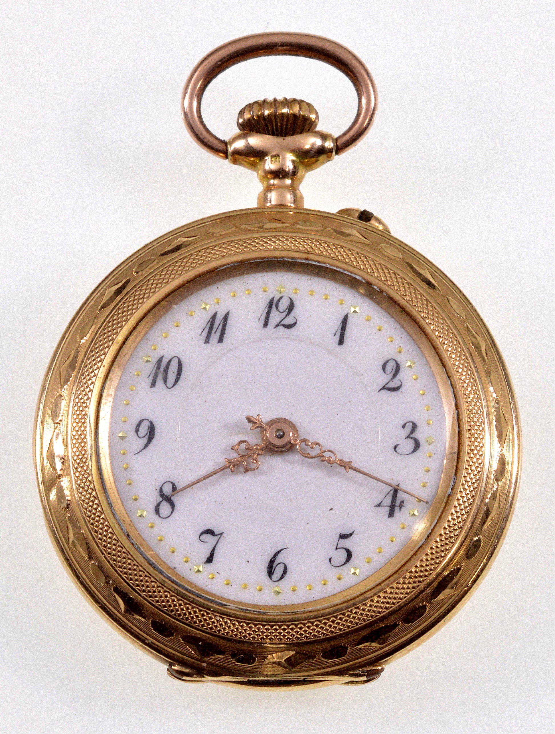 Antique Victorian 14K Gold Swiss Ladies Watch C.1890 Working