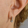 Antique French 18K Gold Platinum 0.4 CTW Diamond Earrings C.1900