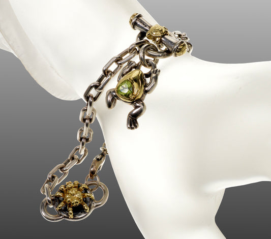 Saint by Sarah Jane 18K Sterling Frog Spider Bracelet