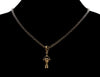 Antique Georgian 14K Gold Hand Fist Pendant Enhancer C.1820 003911