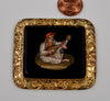 Victorian Large Micro Mosaic 14K Pendant Italian Grand Tour C.1860