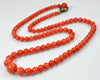 Antique Victorian Mediterranean Salmon Coral Necklace C.1880 003647