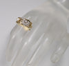 Antique Art Nouveau 14K Gold Platinum Diamond Pearl Ring German Jugendstil W. Kölsch c.1900