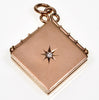Antique Victorian 10K Gold Diamond Locket Pendant C.1890