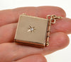 Antique Victorian 10K Gold Diamond Locket Pendant C.1890