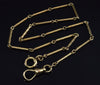 Antique Art Deco 14K Yellow Gold Watch Chain 14.5" C.1920 003664