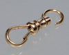 Victorian 10K Gold Dog Clip Clasp For Pocket Watch Albert Chain 0269