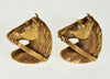 Antique Edwardian 14K Gold Horse Head Cufflinks Diamond Eyes C.1900