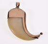 Antique Victorian Extra Large Faux Tiger Claw 9K Pendant C.1860