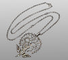 Antique Georgian St Esprit Silver Paste Pendant Necklace C.1820