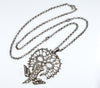 Antique Georgian St Esprit Silver Paste Pendant Necklace C.1820