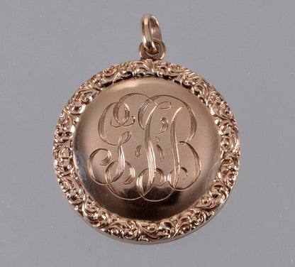 Antique Georgian 14K Gold Locket Pendant C.1820